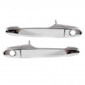 Saturn Sky 2007 2008 2009 2010 Exterior Door Handle Driver And Passenger Side Pair Front With Key Hole Chrome Replacement For 