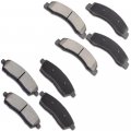 Aintier Automotive Replacement Brake Pads Front Rear Fit Ford Excursion 2000-2005 Ford For F-250 Super Duty 1999-2004 For F-350