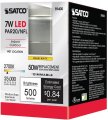 Satco S9400 Solid State Led Light Bulb Pack Of 6 Silver 7 Watts 120 Voltage 525 Initial Lumens Par20 Lamp Shape Medium Base E26
