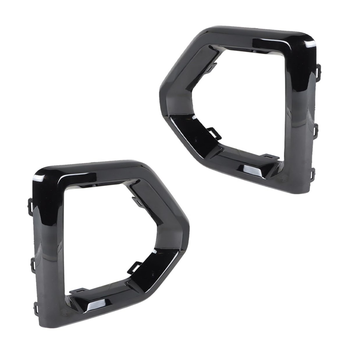 Front Fog Light Bezel Cover Replacement For Sierra 2019 2020 Gloss Black Left And Right Side Driving Lamp Trim Covers Abs
