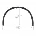 G-plus Fender Flares Trim Compatible With Dodge Durango 2011-2021 Front Driver And Passenger Side Ch1291112 Ch1290112