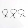 Uxcell Metal Cord Cable Binding Bags Packaging Twist Ties 8inch 130pcs Black