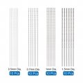 Uxcell 40 Pcs 5mm 0 7mm 1mm 1 Mini Micro Twist Drill Bits High-speed Steel Straight Shank Extra Long Bit 100mm For Aluminum
