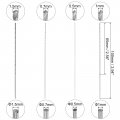 Uxcell 40 Pcs 5mm 0 7mm 1mm 1 Mini Micro Twist Drill Bits High-speed Steel Straight Shank Extra Long Bit 100mm For Aluminum
