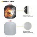 Freewander Smoke Soccer Print Easy To Put Car Cool Windscreen Sunshade 2 Pieces Cute Automobile Shield Foldable Awning