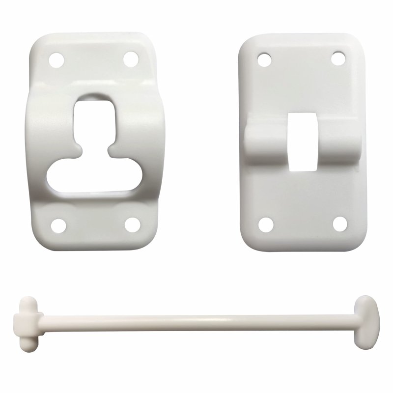 Nu-set Lock Rv010 Door Holder Rv Accessories Hardware White
