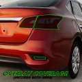 Slickmod Precut Vinyl Smoke Tint For 2016-2019 Nissan Sentra Tail Light Reflector 1 Taillight 20 Dark