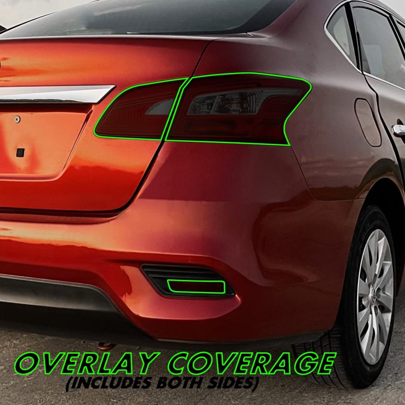 Slickmod Precut Vinyl Smoke Tint For 2016-2019 Nissan Sentra Tail Light Reflector 1 Taillight 20 Dark