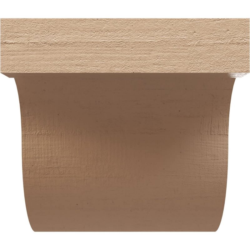 Ekena Millwork 6 W X D H Series 1 Wide Del Monte Rough Cedar Woodgrain Timberthane Corbel Primed Tan