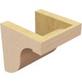 Ekena Millwork 6 W X D H Series 1 Wide Del Monte Rough Cedar Woodgrain Timberthane Corbel Primed Tan