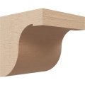 Ekena Millwork 6 W X D H Series 1 Wide Del Monte Rough Cedar Woodgrain Timberthane Corbel Primed Tan 