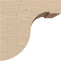 Ekena Millwork 6 W X D H Series 1 Wide Del Monte Rough Cedar Woodgrain Timberthane Corbel Primed Tan
