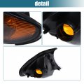 X Autohaux Pair Amber Turn Signal Light Lamp Front Left Right Side Corner For Bmw E46 3 Series 2002-2005 4door Sedan 5door