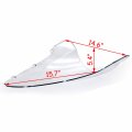 Smt- Clear Double Bubble Windscreen Windshield For 2001-2008 Cbr600 F4i Cbr 600 P N Cfp-1034-3-cl