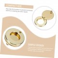 Housoutil 5pcs Rotating Privacy Cover Door Viewers Inside Ring Peephole Rotatable View Viewer Lids To Rotate Wide Angle Copper
