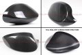 Real Carbon Fiber Material Side View Mirror Caps Cover Compatible For 2007-2009 Bmw E92 E93 Pre-lci 2 Door 3 Series 328i 325i