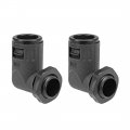 Uxcella Corrugated Tube Connector 90 Degree Ad13 Conduit Hose Joint Clamps 2pcs