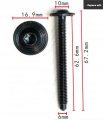 Autobahn88 Hexagon Socket Oval Head Bolt Self-locking M6x62 Compatible With Vw Audi Seat Skoda Beetle Oem Wht000425 Pack Of 10