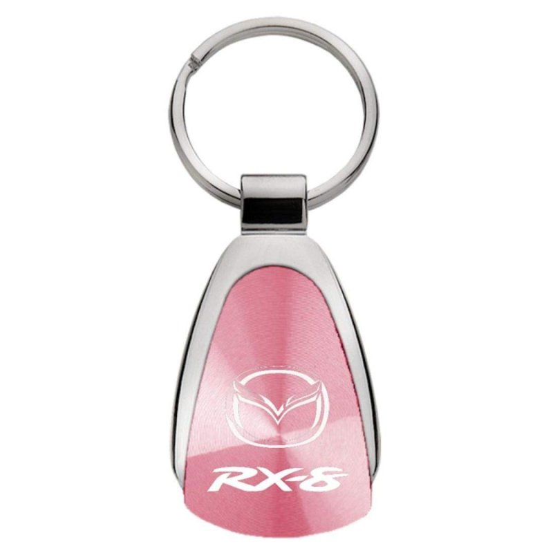 Au-tomotive Gold Teardrop Key Chain For Mazda Rx-8 Pink
