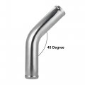 X Autohaux Od 2 51mm Length 12 300mm Aluminum Alloy Tube Intercooler Pipe 45 Degree Air Intake Silver Tone For Car
