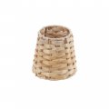Aspen Creative 51005-1 Empire Clip-on Chandelier Lamp Shade Natural Banana Leaf 3 Top X 4 Bottom Slant Height 
