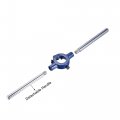Uxcell Round Die Stock Handle Wrench Set 4-40 Unc Threading And 20mm Holder Fits 11mm-20mm Od M3-m4 Adjustable For Bolt Thread