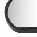 Uxcell 13 7cm X 10 5cm Black Frame Convex Safety Blind Spot Mirror For Car