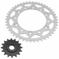 Caltric Front And Rear Sprocket Kit Compatible With Yamaha Fz-6 Fz6 2009 Fz-6r Fz6r 2009-2016