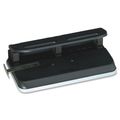 Swingline 74150 24-sheet Easy Touch Heavy-duty Punch 3 Holes Adjustable Into 7 Positions 9 32 Dia Black 