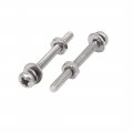 Uxcell M2 X 20mm 304 Stainless Steel Phillips Pan Head Screws Nuts W Washers 20 Sets