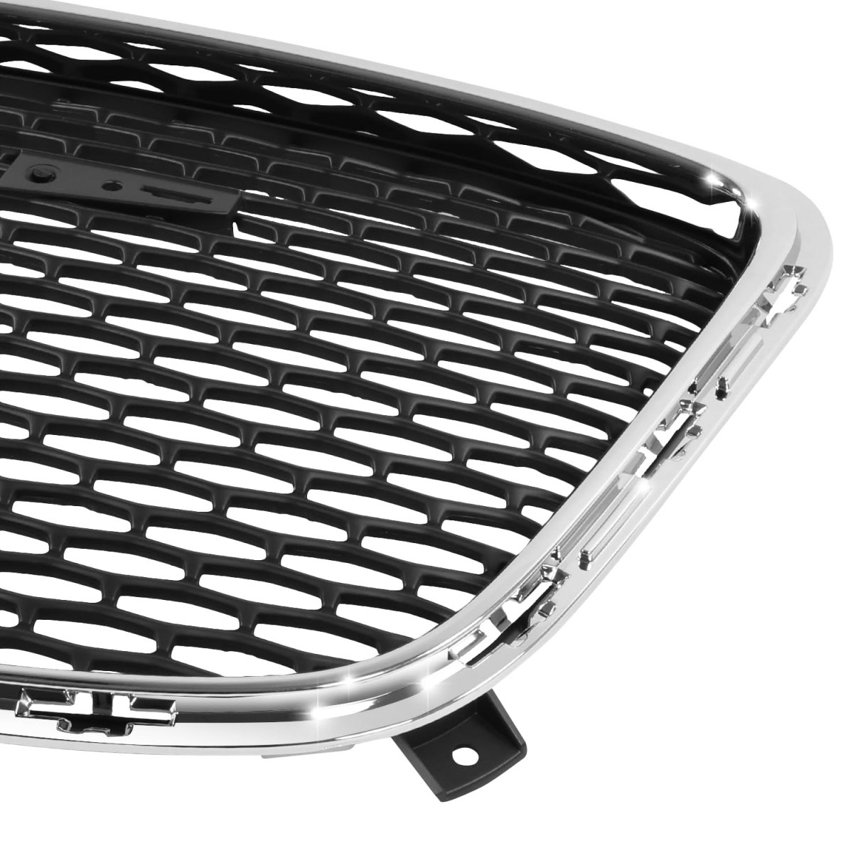 Ch1200395 Factory Style Front Bumper Grill Grille Assembly For Chrysler 300 Type-2 2015-2022 Polished Black