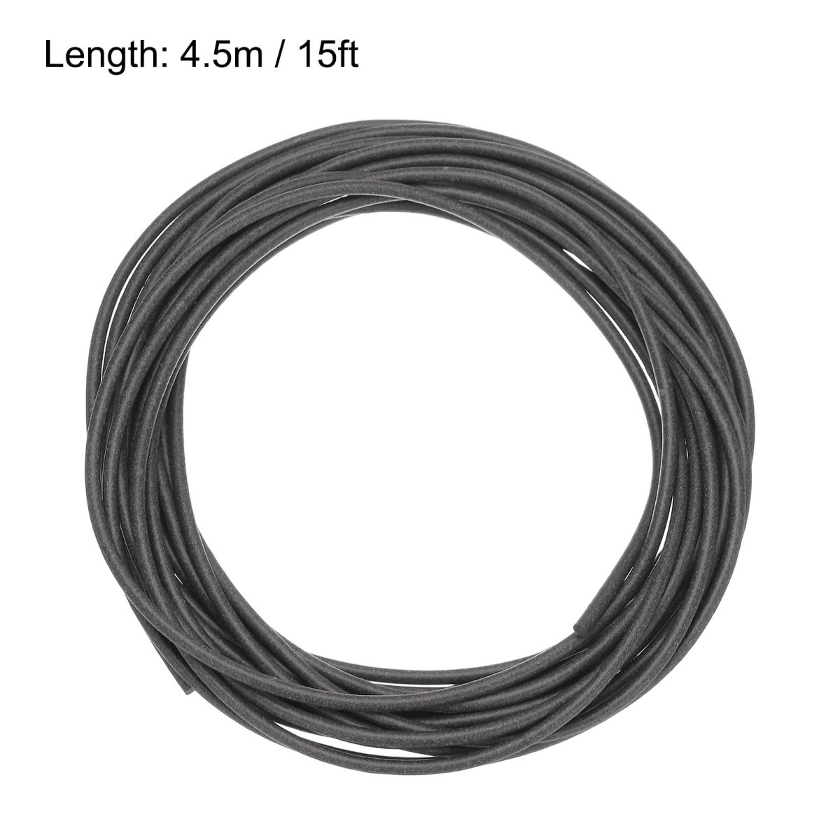 Silicone Foam Seal Weather Strip 2 5mm 4 5m 15ft Sponge Rubber Cord Solid Black