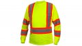 Pyramex Rclts3110l Rclts31 Series Long Sleeve T-shirts Moisture Wicking T-shirt In Lime Large 
