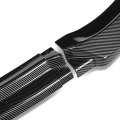 Auto Dynasty 3pcs Ct-style Car Front Bumper Lips Spoiler Wing Body Kit Compatible With Honda Civic 16-21 Black Carbon Fiber