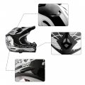 Tcmt Dot Youth Kids Motocross Offroad Street Helmet Black Skull Motorcycle Dirt Bike Atv Goggles Gloves M
