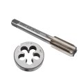 Munirater 1 2-28 Tap And Die Set Right Hand Machine Thread With Round 22lr 223 5 56 9mm