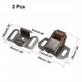 Uxcell Retro Cabinet Wardrobe Door Single Roller Catch Ball Latch Hardware Copper Tone 2pcs