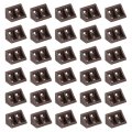 50pcs Plastic Corner Braces 90 Degree Bracket Right Angle Support Brace Shelf Board Holder For Wood Furniture Cabinet Drawer 
