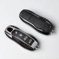 Real Carbon Fiber Smart Remote Keyless Key Cover Trim For Porsche Boxster Turbo Cayenne Panamera Macan Cayman 911 918 996 997