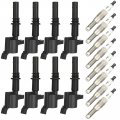 Ocpty Ignition Coil Coils Pack Iridium Spark Plugs Fits 5c1584 E508 Dg511 Ford Lincoln For Mercury V8 V10 4 6l 5 4l 6 8l Set Of