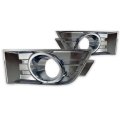 Fog Light Cover For Ford Edge 2007 2008 2009 2010 Driver And Passenger Side Pair Chrome With Hole 7t4z17e811b 7t4z17e810b 