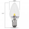 Feit Electric Bpc7 Led 0 6 Watt Non Dimmable C7 Candelabra Base Clear Led Night Light Bulb 2-bulb 4000k Cool White