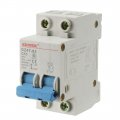 Uxcell 2 Poles 10a 400v Low-voltage Miniature Circuit Breaker Din Rail Mount Dz47-63 C10