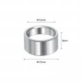 Uxcell 10pcs Stainless Steel Spacer 12mm Bore X 15mm Od 8mm Length Screw Standoff Bushing Plain Finish Round Metal For Id