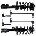 Ocpty Stabilizer Bar Link Kit Front Strut Spring Assembly Tie Rod End Suspension Parts Fits 2007 2008 2009 For Saturn Aura Pack