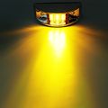 Partsam 4x Sealed Chrome Armored Led Trailer Clearance And Side Marker Light 12led Amber