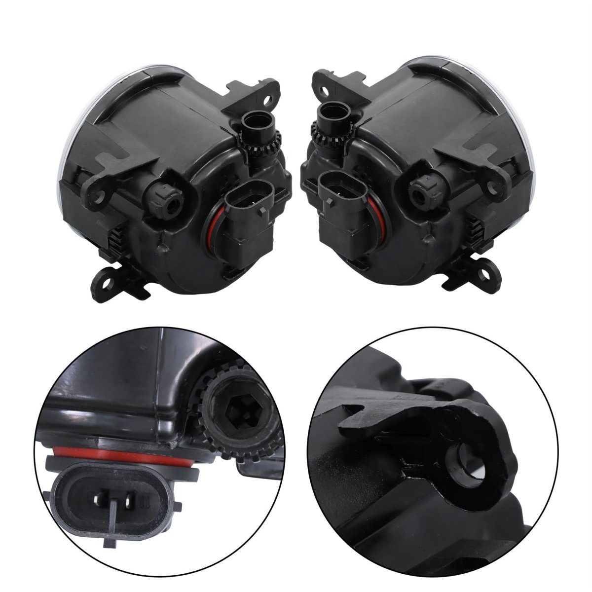 Left And Right Fog Lights Replacement For Mitsubishi Outlander 2016-2021 Lamp Clear Lens Mi1038127 Mi1039127