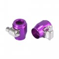 X Autohaux 4pcs An4 Hex Hose Finisher Flexible Rubber Pipe Clamp With Screw Band Adapter Fitting For Car Oil Fuel Water Tube