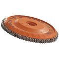 Walter Enduro-flex Stainless Flap Disc 4-1 2 Diameter 80 Grit Type 29 5 8 -11 Thread Size Trimmable Wood Fiber Backing Zirconia 