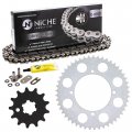 Niche Drive Sprocket Chain Combo For Kawasaki Kx100 Front 13 Rear 49 Tooth 420v O-ring 124 Links